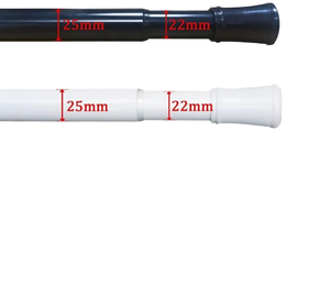 Thiết kế hiện đại có thể điều chỉnh căng thẳng thanh rèm thép cửa sổ thời trang mùa xuân Rèm cực cho Treo Kim Loại phụ kiện cửa sổ - Product Image 3