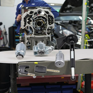 4m5a a22050 dk 4m5a a 22050dk 4m5a a a 22050dk नई सिल्वर वांजीया लॉक सेट 2003-2007 भागों के लिए 2 कुंजी के साथ सेट - Product Image 3