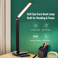 Lampe de table LED en aluminium de luxe, minimaliste, réglable, pour la maison et le bureau