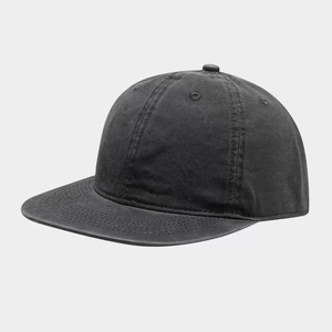 Vintage Washed Baseball Cap for Men Women Retro Hip Hop Solid Color <b>Flat</b> Bill <b>Hat</b> Casual Outdoor Sun Protection Snapback Cap - Product Image 2