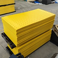 Courant de marée jaune personnalisé 4*8 FTHDPE Tapis de protection de sol en plastique polyéthylène coloré Plancher de garage