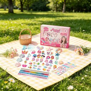 Kit de Décoration de Serre-tête Charmant pour Enfants, DIY, Bracelet, Étoiles Mignonnes, Fleurs, Accessoires, Coffret Cadeau de Fête - Product Image 6