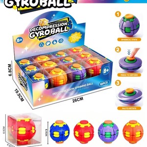 Jouet sensoriel gyroscopique 3D anti-stress transformable à pression et rotation automatique pour enfants - Vente chaude - Product Image 1