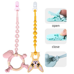 Attache-sucette en silicone avec jouets, qualité alimentaire, pour la douche et le <span class=keywords><strong>bain</strong></span>, attache-sucette pour bébé - Product Image 3