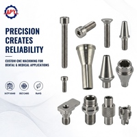 Composant médical en titane certifié ISO13485, vis d'implant dentaire usinée CNC sur mesure de précision