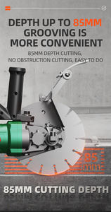 Nouveau Portable de haute qualité 220v Brushless mur rainurage Machine 85mm profondeur de coupe anneau scie béton mur rainurage scie - Product Image 3