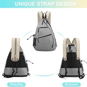 Sac de pickleball personnalisé avec logo, pour hommes et femmes, sac à bandoulière réglable, sac de pickleball de haute qualité, sac à dos pour <span class=keywords><strong>raquette</strong></span> de tennis - Product Image 2