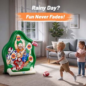 Summer Trend <b>Inflatable</b> Football Toss Game Kids Pool Toys Swimming Pool <b>Floats</b> Outdoor Water Fun Beach Yard Birthday Sport Gift - Product Image 6