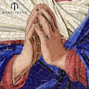 Diseño personalizado arte <span class=keywords><strong>de</strong></span> pared <span class=keywords><strong>de</strong></span> mosaico decoración religiosa monja <span class=keywords><strong>de</strong></span> mosaico <span class=keywords><strong>de</strong></span> vidrio arte Mural - Product Image 6