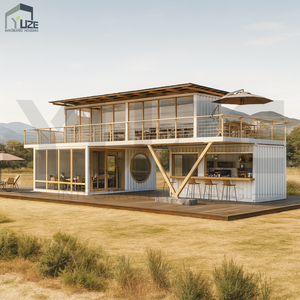 Maison préfabriquée à énergie <span class=keywords><strong>solaire</strong></span> commerciale au design de luxe, restaurant complet à 2 étages avec bar et <span class=keywords><strong>terrasse</strong></span> - Product Image 2