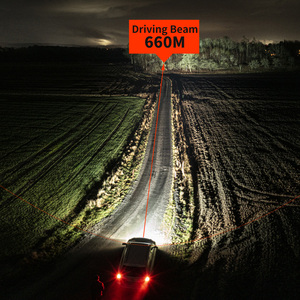 ไฟขับขี่ LED E-mark 9 นิ้ว 180W ระยะไกล แสงคู่ สีขาว-เหลืองอำพัน DRL ไฟไล่ตาม <span class=keywords><strong>12v</strong></span> 9 นิ้ว ไฟเสริมสำหรับรถบรรทุก ได้รับการรับรอง E9 มาตรฐาน IP68 - Product Image 4