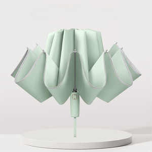 Precio <span class=keywords><strong>sorpresa</strong></span> nuevo diseño colorido al por mayor paraguas grande plegable al aire libre con mango de goma de silicona para la lluvia - Product Image 3