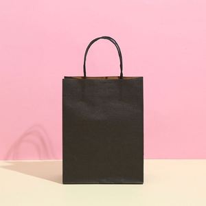 ถุงกระดาษช้อปปิ้งสีขาวน้ำตาลขายส่งพร้อมโลโก้ - Product Image 6