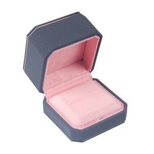 Shero Luxury Premium High End Octagonal Gold Trim Jewelry Box Custom Color Size for <b>Ring</b> Pendant Necklace Display - Product Image 1