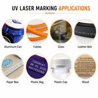 Machine de marquage laser UV 355 nm 5W 10W, graveur laser pulsé pour plastique, verre, métal, électronique, codage de logo, marquage de précision
