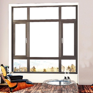 Hoge Kwaliteit Ramen Reclame Scherm Aluminium Frame Ramen Enkele Lh03 Hing Inslag Ramen Orkaan Proof Beveiligde Ramen - Product Image 3