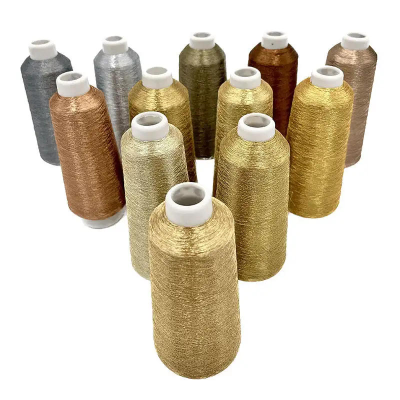 Hot Sale Bangladesh Market 150D 170G colorful Polyester rayon ST/MS type embroidery thread metallic yarn