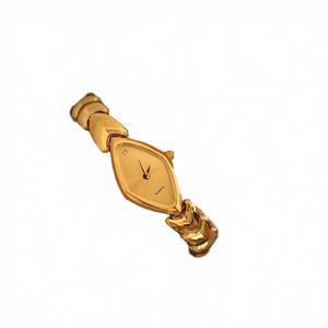 New <b>Vintage</b> Fashion <b>Women's</b> High Quality Brass Quartz <b>Watch</b> Exquisite Luxury Irregular Dial Retro Timepiece Gift Lovers - Product Image 2