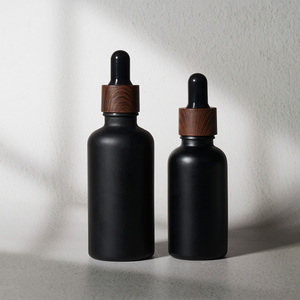 Chai nhỏ giọt cao cấp 30ml, 5ml, 10ml, 15ml, 20ml, 50ml, 100ml, thủy tinh mờ đen nhám, đựng tinh dầu, có ống nhỏ giọt - Product Image 1