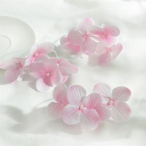 زهرة البرسيم الاصطناعية رباعية الأوراق ذات الملمس الطبيعي، زهرة الأوركيد الفراشية، دبوس شعر بزهرة، زهور الهيدرانجيا الاصطناعية - Product Image 2