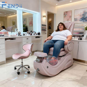 Professioneller Moderner Luxus-Pediküre-Stuhl in Rosa für Fuß-Spa und <span class=keywords><strong>Massage</strong></span> mit Wasseranschluss - Product Image 2