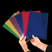Plaque en plastique semi-transparente givrée multicolores personnalisée en PP, PET, PVC pour couverture de documents