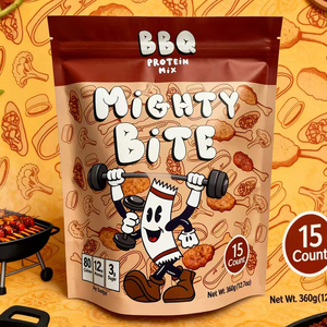 Sachets en plastique personnalisés imprimés, anti-fuite, thermoscellables, à fond plat, avec fermeture éclair, pour l'emballage de chips, de fromage et de viande séchée - Product Image 2