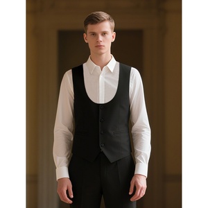 Ensemble de costume élégant et respirant pour homme, coupe ajustée, design multi-poches pour le travail et les fêtes, costumes de haute qualité 100% coton - Product Image 5