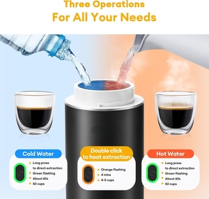 Cafetera Portátil Mini Automática para Casa y Exteriores, Sistema de Preparación de Café de 12V con Alimentación USB/Batería, Tipo-C - Product Image 4