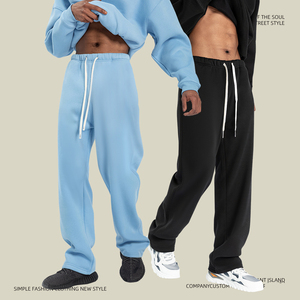 <span class=keywords><strong>Pantaloni</strong></span> Sportivi <span class=keywords><strong>da</strong></span> <span class=keywords><strong>Uomo</strong></span> RUICHI Nuovi Arrivi Autunno Inverno, <span class=keywords><strong>Felpati</strong></span> 350GSM, Gamba Dritta, Vestibilità Ampia, Tinta Unita, Casual - Product Image 3
