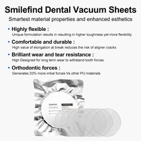 Smile Find Plaque Orthodontique Transparente Multi-Usage pour Hygiène Buccale, Ronde, 125 Tpu Petg, Matériau Orthodontique