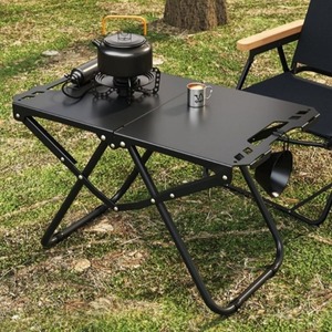 Household <b>Foldable</b> Carbon Steel Dining <b>Table</b> Minimalist Design Portable <b>Camping</b> <b>Table</b> for Outdoor Use - Product Image 3