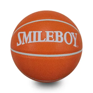 Hot Sales Custom ized Kein Logo Weiß Basketball Schöne Qualität PU Leder Aufblasbarer Ball für Outdoor und Indoor Offizielle Größe 29.5
