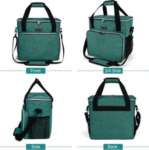 Dual Layers <b>Dog</b> Travel Bag Pet Travel Bags with 2 Extra <b>Large</b> <b>Food</b> <b>Containers</b> 2 Collapsible <b>Dog</b> Bowls Multi-Pockets Tote Orga - Product Image 6