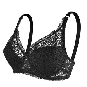 Sujetador <span class=keywords><strong>Push</strong></span>-<span class=keywords><strong>Up</strong></span> de Encaje Floral de Alta Calidad para Mujer, Sujetador de Encaje con Bordado, Talla Grande, Sexy, con Aros, Triangular - Product Image 6