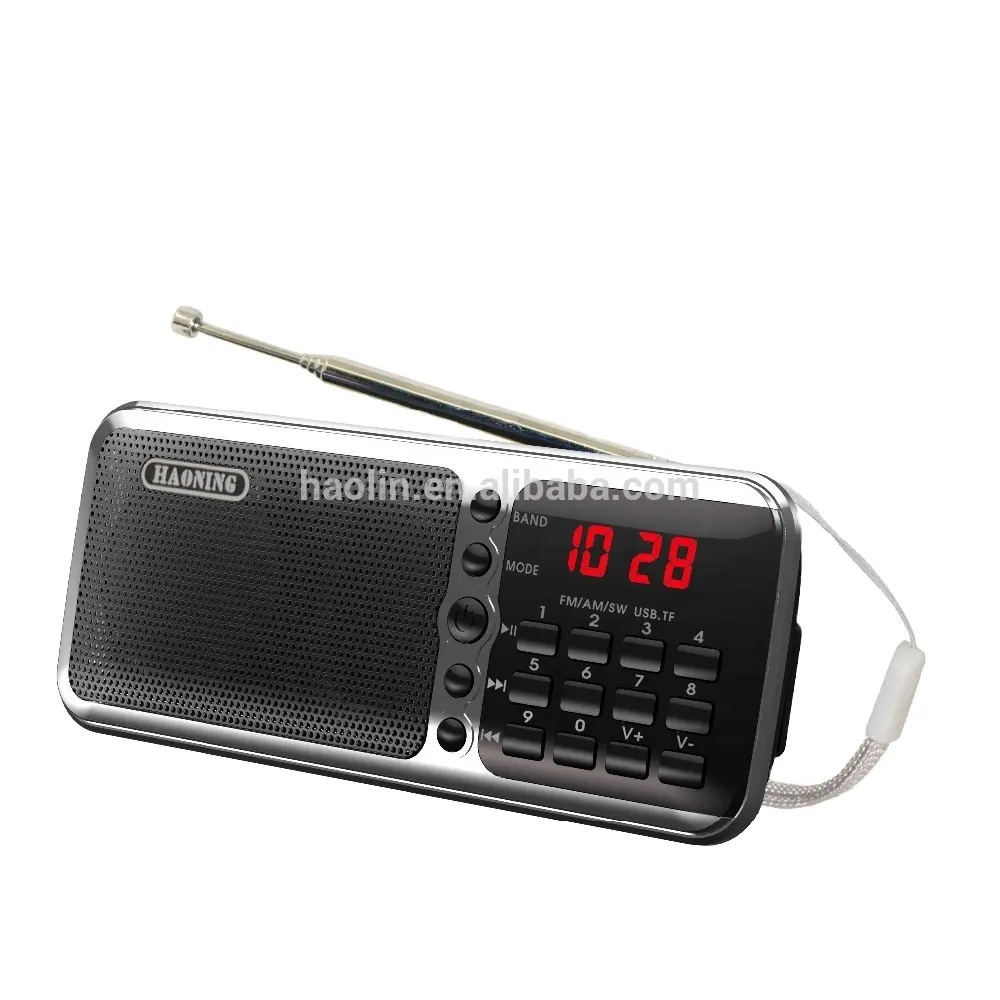 Tocha Luz Bíblia Audio Player Venda Quente Gravável Rádio Portátil Receptor FM Rádio Não Internet Estação De Rádio Digital