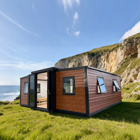Maison conteneur de luxe, kit maisonnette, maison mobile 20ft 40ft avec chambre et toilettes