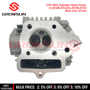 50CC 70CC 90CC C50 C70 <span class=keywords><strong>C90</strong></span> CULATA COMP. CON VÁLVULAS para MOTOR 139FMB 4T CHINESE CUBS MINI ATV MINI POCKET - Product Image 2