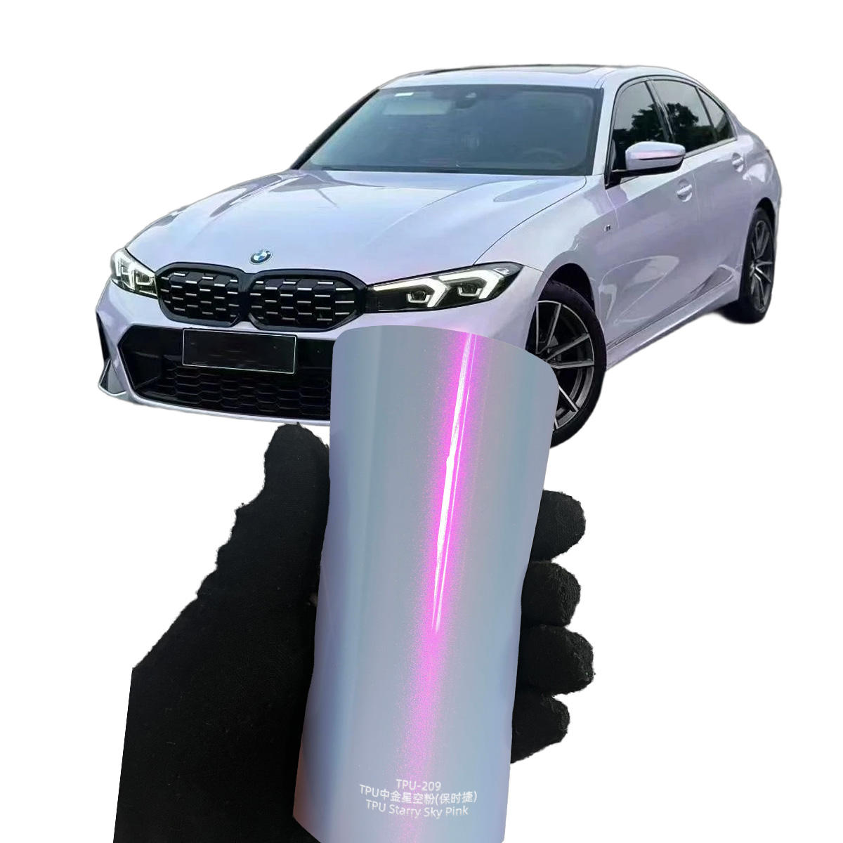 Ciel étoilé en TPU rose