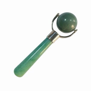 Outils de beauté pour le lifting du visage en aventurine verte naturelle, mini-rouleau de jade et masseur pour les yeux Gua Sha - Product Image 2