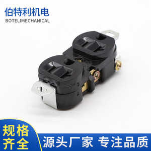 ปลั๊กเครื่องกำเนิดไฟฟ้าแบบอเมริกันสองขา 20A 125V E-09 สำหรับอะไหล่เครื่องกำเนิดไฟฟ้าเบนซิน - Product Image 2