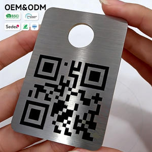 Etiquetas de Inventario de Metal Cepillado Fino con Código QR Grabado Profundo, Impresión Personalizada - Product Image 4