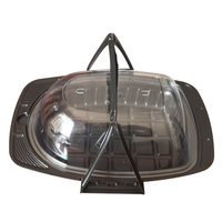 Boîtes à lunch portables à micro-ondes en plastique Transparent de qualité alimentaire couvercles de conteneurs de rôtissage de poulet jetables pour l'emballage alimentaire
