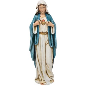 Witt Figures religieuses occidentales transfrontalières Statue en résine <span class=keywords><strong>de</strong></span> la Sainte <span class=keywords><strong>Mère</strong></span> <span class=keywords><strong>de</strong></span> <span class=keywords><strong>Marie</strong></span> Saint Joseph Icône <span class=keywords><strong>de</strong></span> <span class=keywords><strong>l</strong></span>'église Affichage Cadeau Artisanat - Product Image 5