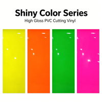 Harga Pabrik Stiker Vinyl PVC Putih Mengkilap Perekat Sendiri yang Dapat Dilepas, Gulungan Stiker untuk Mesin Potong (Cut Plotter)
