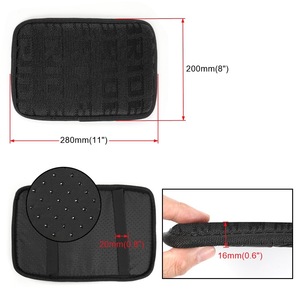<b>Armrest</b> Box Cover 28x20cm Black 3D Mesh Ventilation Protection <b>For</b> <b>Car</b> Center Console - Product Image 1