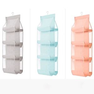 Sac de rangement suspendu pliable et durable pour sac à main, avec 6 poches et fenêtre transparente, vente en gros - Product Image 1