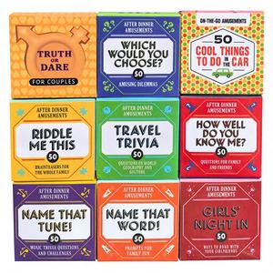 Cartes de jeu en papier Anglais-Espagnol, très vendues à l'international, pour divertissements après le dîner, soirées, jeux de nuit et activités parent-enfant - Product Image 3