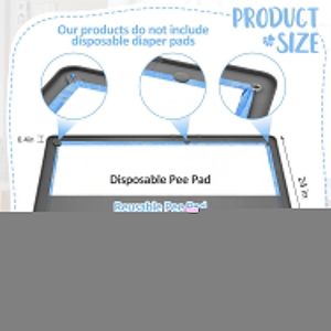 Support mural en silicone pour tapis de propreté pour chien, réutilisable, pour l'apprentissage de la propreté des chiots, très grand format, pour animaux de compagnie - Product Image 2