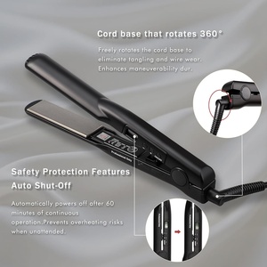 Lisseur électrique personnalisé avec logo, fer à friser, ions négatifs, plaques en titane, batterie intégrée pour usage domestique et hôtelier - Product Image 6